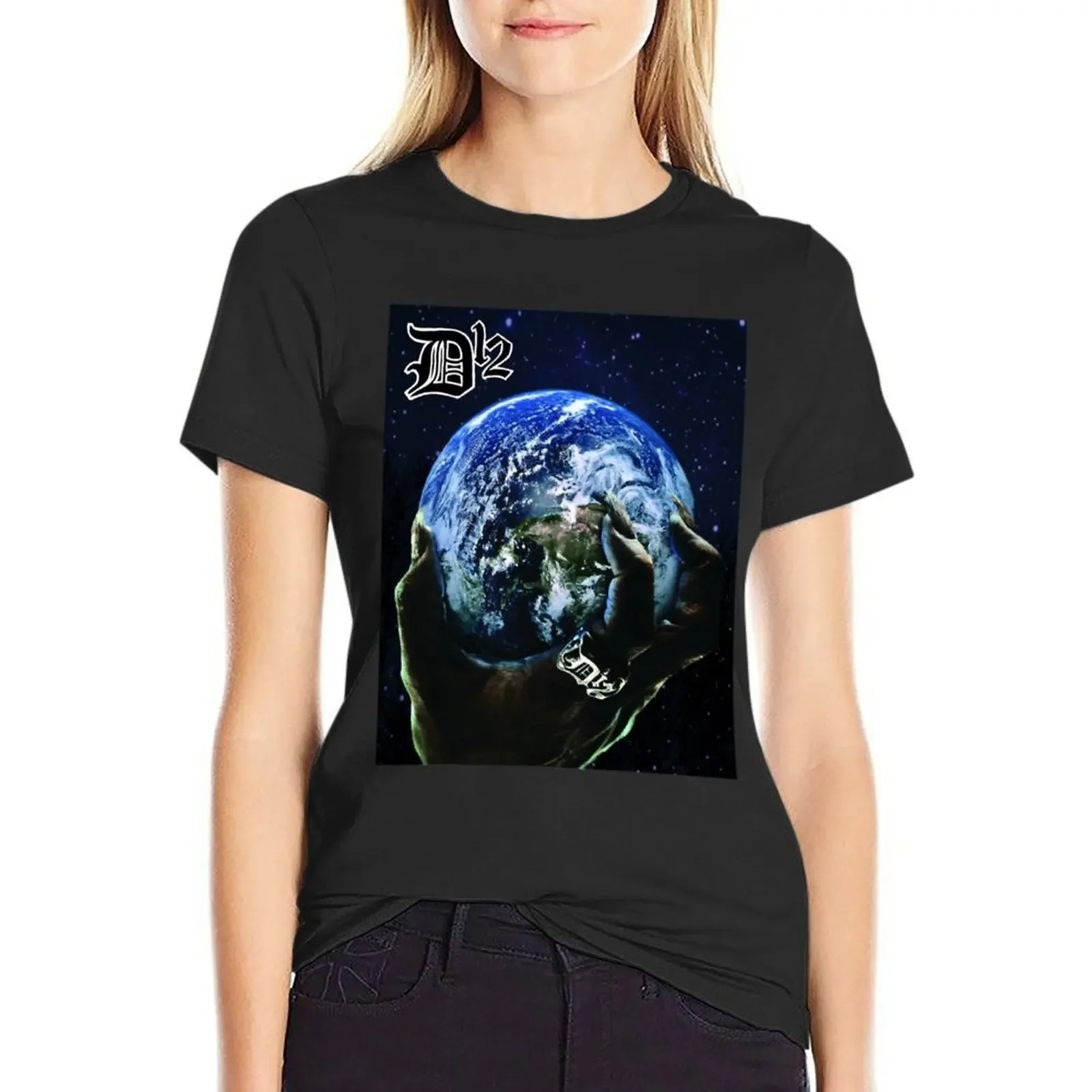 

D12 For Fans T-shirt oversized Female clothing korean fashion t shirt for Women