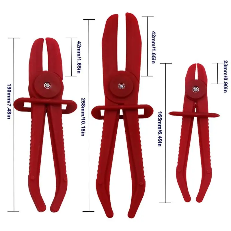 Flexible hose clamps pliers kit coolant hoses red line clamps pinch off set