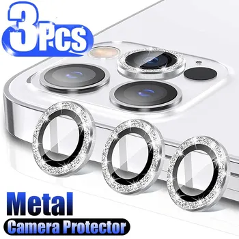 3Pcs Camera Lens Protector For iPhone 11 12 13 14 15 Pro Max Mini Protective Glass For iPhone 14 15 Pro Max Camera Lens Glass 1