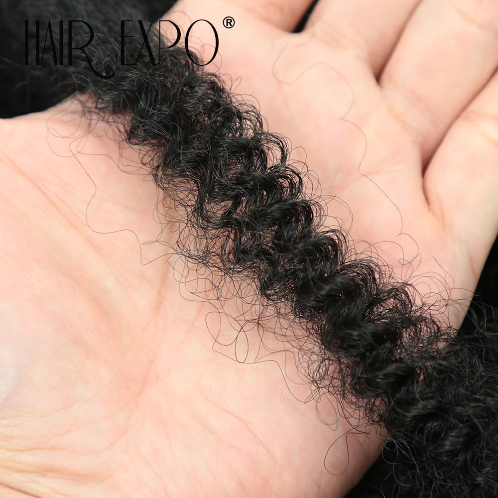 12Inch Afro Kinky Curly Bulk Synthetic Spring Afro Twist Crochet Hair Ombre Protein Fiber Marley Twist Braiding Hair Extensions 6