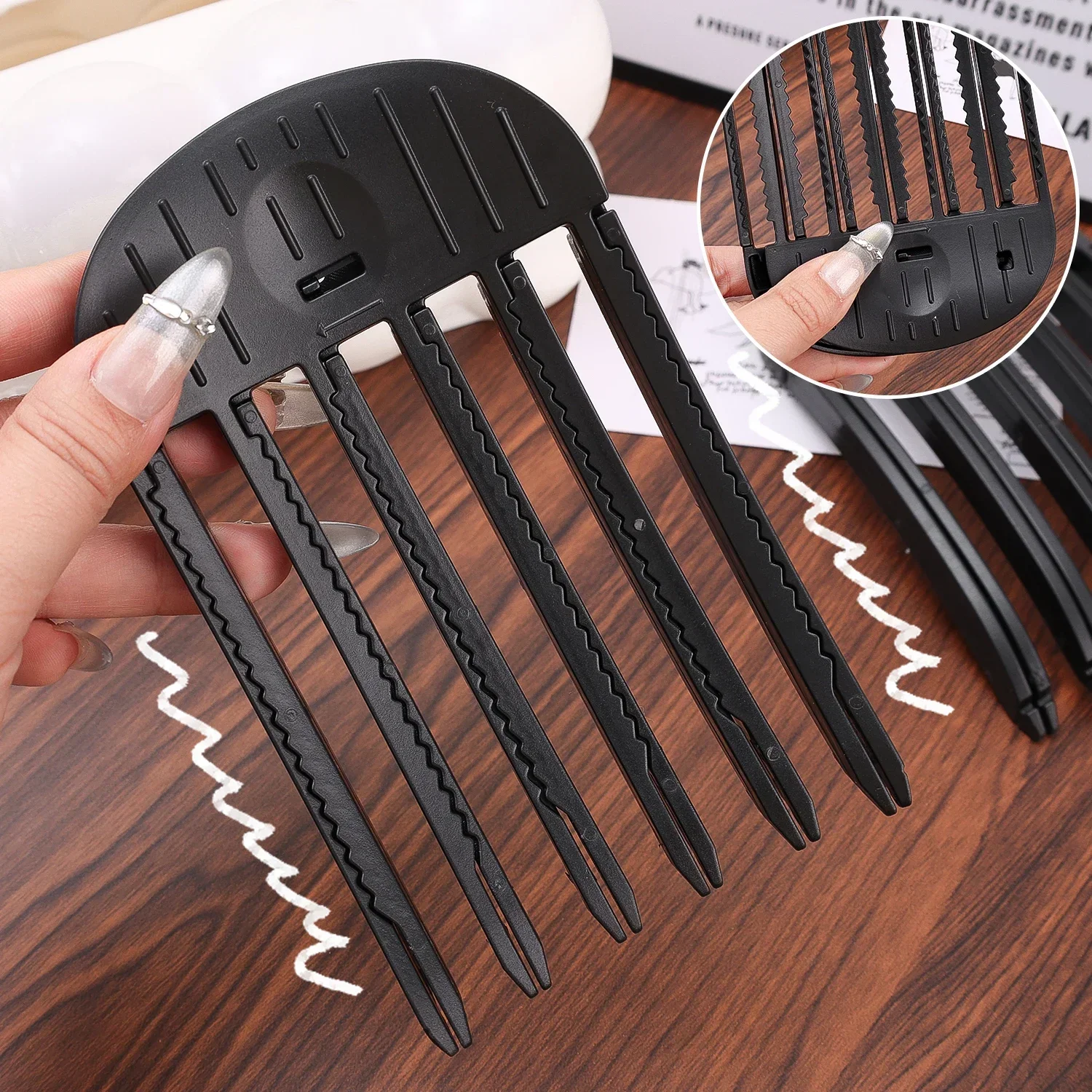Hairs Roots Clips No Heat High Hairs Curler Styling Fluffiness Volume 3/6Teeth Wind Sculpting Comb hair styling tool,hair curling tools