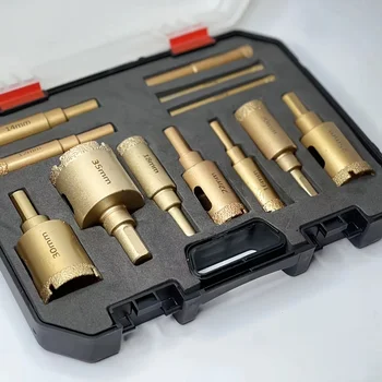 12PCS Diamond Hole Saw Drill Bit Set – 6–35mm Diamond Core Drill Kit for Glass, Tile, Ceramic, Marble, Granite & Stone 1
