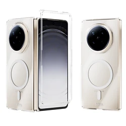 Magnetic Clear Hard Shockproof Anti - Scratch Ultrathin Phone Case for Honor Magic Vs2 (Clear)