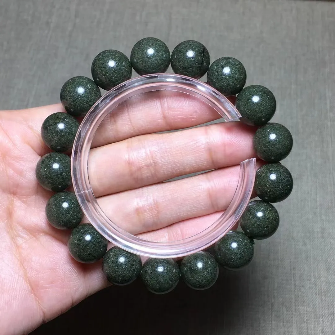 

12mm Natural Green Phantom Quartz Bracelet Jewelry For Women Men Wealth Luck Gift Rare Crystal Energy Beads Strands AAAAA