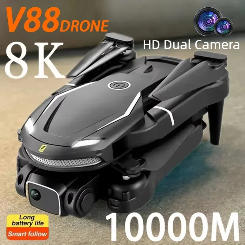 Drone Quadcopter For Xiaomi V88 Drone 8k 5g Gps Professional Hd Aerial Photography Remote Control Aircraft Hd Dual Camera Quadcopter Toy Uav