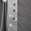 Bourdillat shower Panel Tower Rainfall Waterfall Shower 5 Body Jets and 3-Function Handheld, Stainless Steel Rain Massage System 2