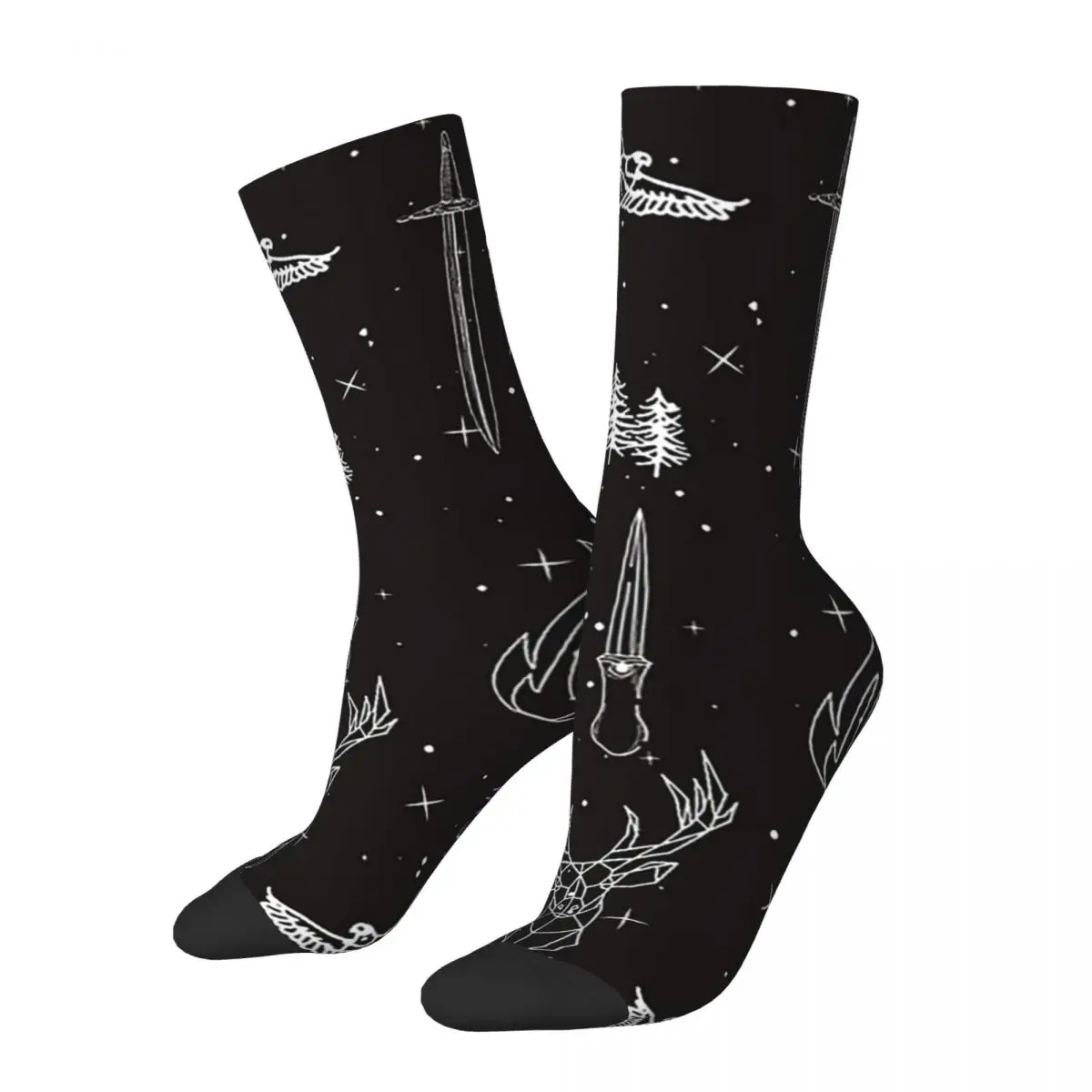 

Throne Of Glass Pattern Socks Harajuku Super Soft Stockings All Season Long Socks Accessories for Unisex Gifts