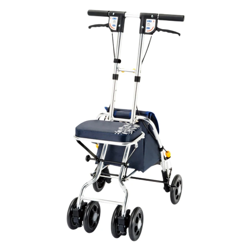 Elderly scooters with foldable seats, shopping carts for groceries, and elderly assistance sitting and portable storage 2