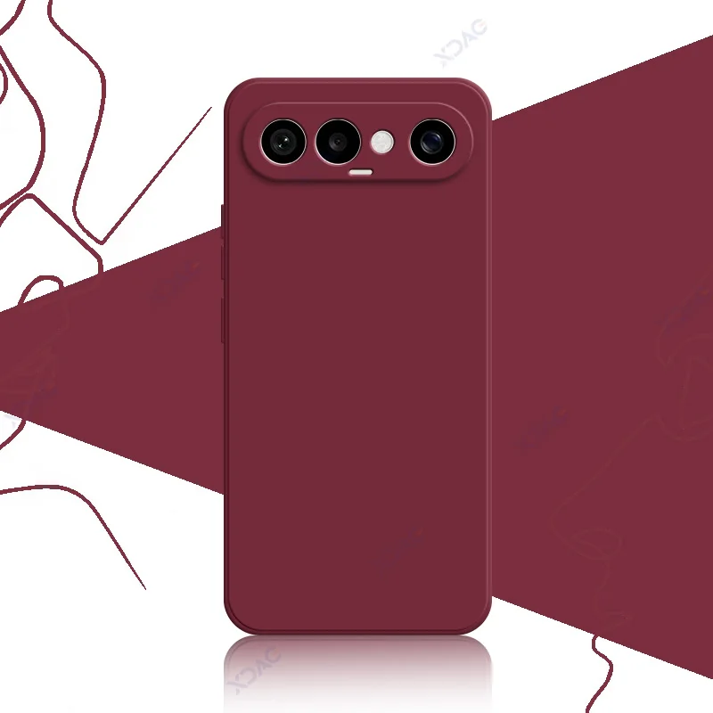 Luxury Dual Liner Protective Shockproof Phone Case - Square Liquid Silicone Cover