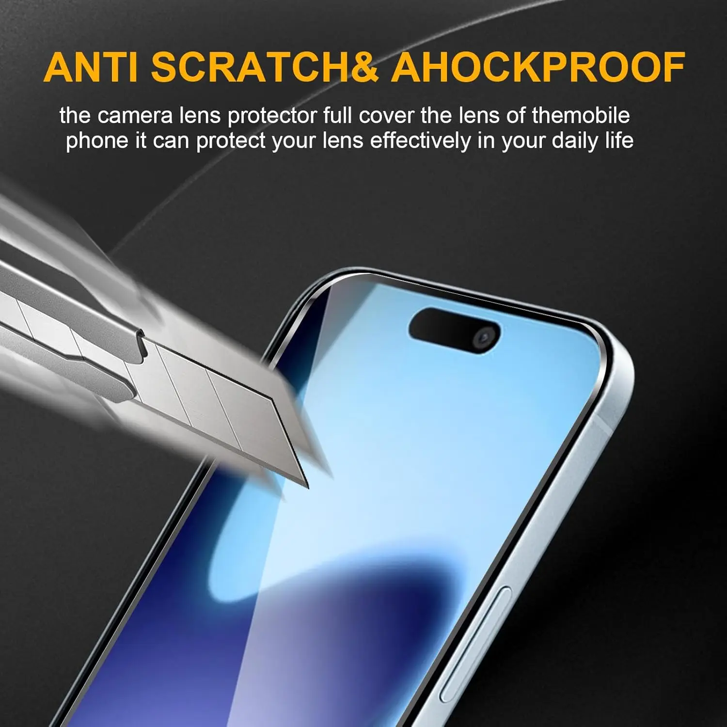 6-in-1 Tempered Glass Screen and Lens Protector with 9H Hardness