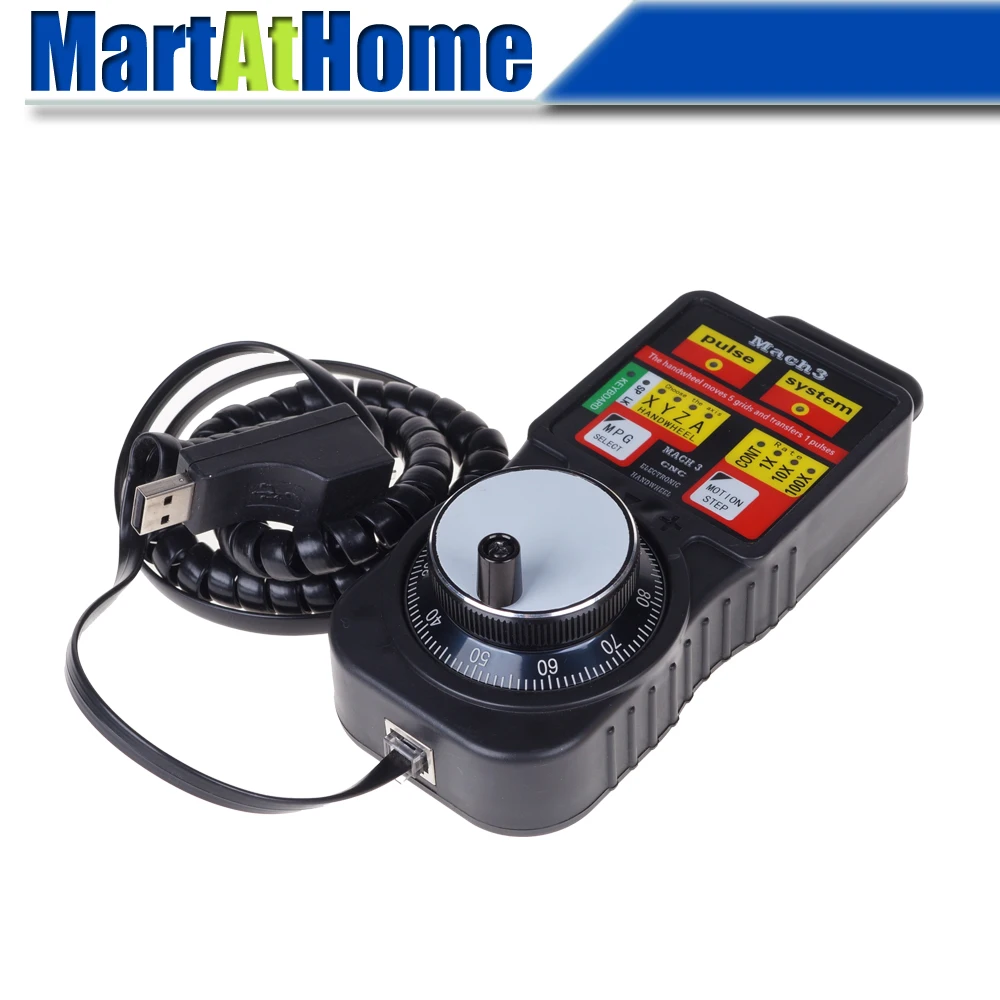 Cnc 4-Axis Mach3 Usb Mods Controller Modbus Generatore Di Impulsi Manuale Mpg Con Volantino Elettronico