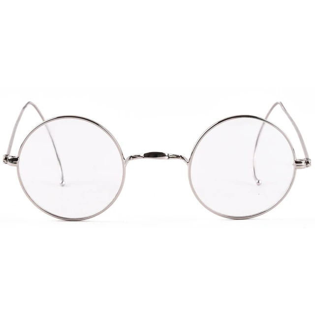 44mm yuvarlak Vintage antika tel gözlük gözlük çerçeve erkekler kadınlar  reçete gözlük çerçevesi _ - AliExpress Mobile