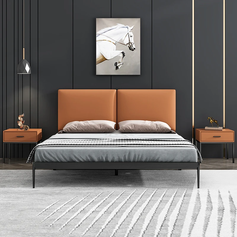 Living Room Hotel Beds Upholstered Luxury Comforter Bed Beauty Bunk Japanese Full Double Single Hogar Muebles Nordic Furniture