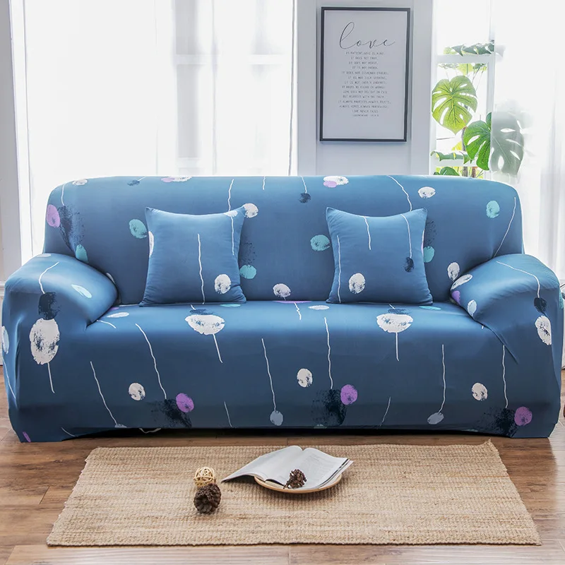 Elegant Floral Sofa Cover – Stretchable Slipcover for Home and Office Decor