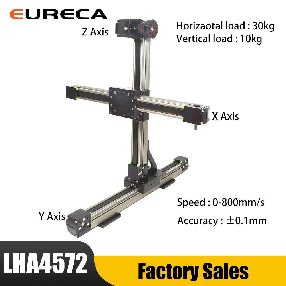 ความแม่นยําสูง XYZ สามแกน Gantry LHA4572 Synchronous เข็มขัดสไลด์โมดูล Linear Shaft Actuator คู่มือ Workbench 1
