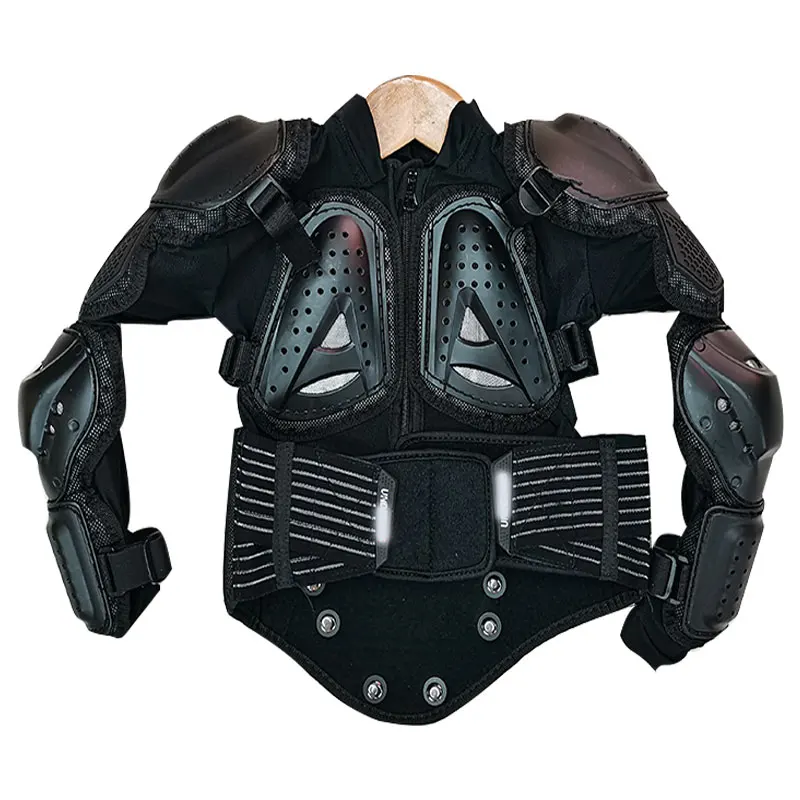 1.1-1.4m Children Riding Protection Motorcycle Armor Vest Anti Falling Motorcross Equipment Kneepads Elbow Protection Kids AR06