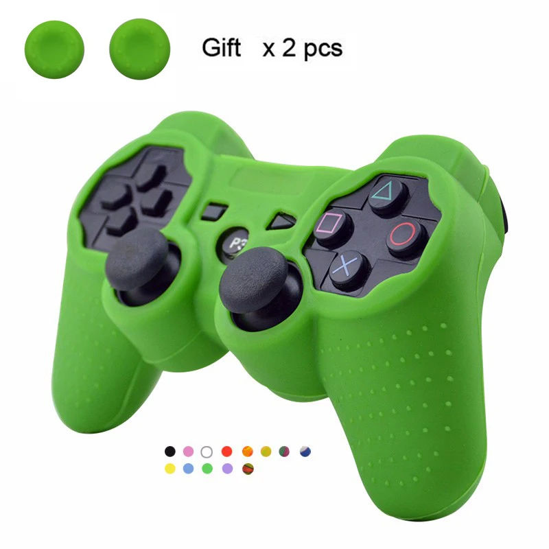 소니 플레이 스테이션 3 컨트롤러 실리콘 케이스 보호 스킨 커버, 랩 케이스 Ps3 컨트롤러 조이스틱 젤 고무 Ps3 
