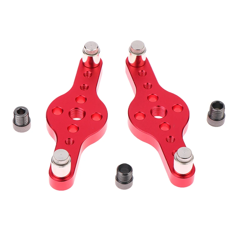 1set Woodworking Drilling Locator Hole Puncher 6/8/10mm Alloy Vertical Hole Jig Wood Dowel Hole Drilling Guide Jig Drill BitKit