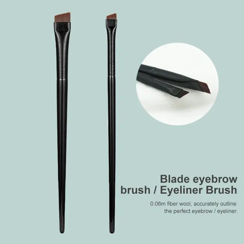 Brow Contour Brush Eyebrow Eyeliner Brush Portable Small Angled Eyebrow