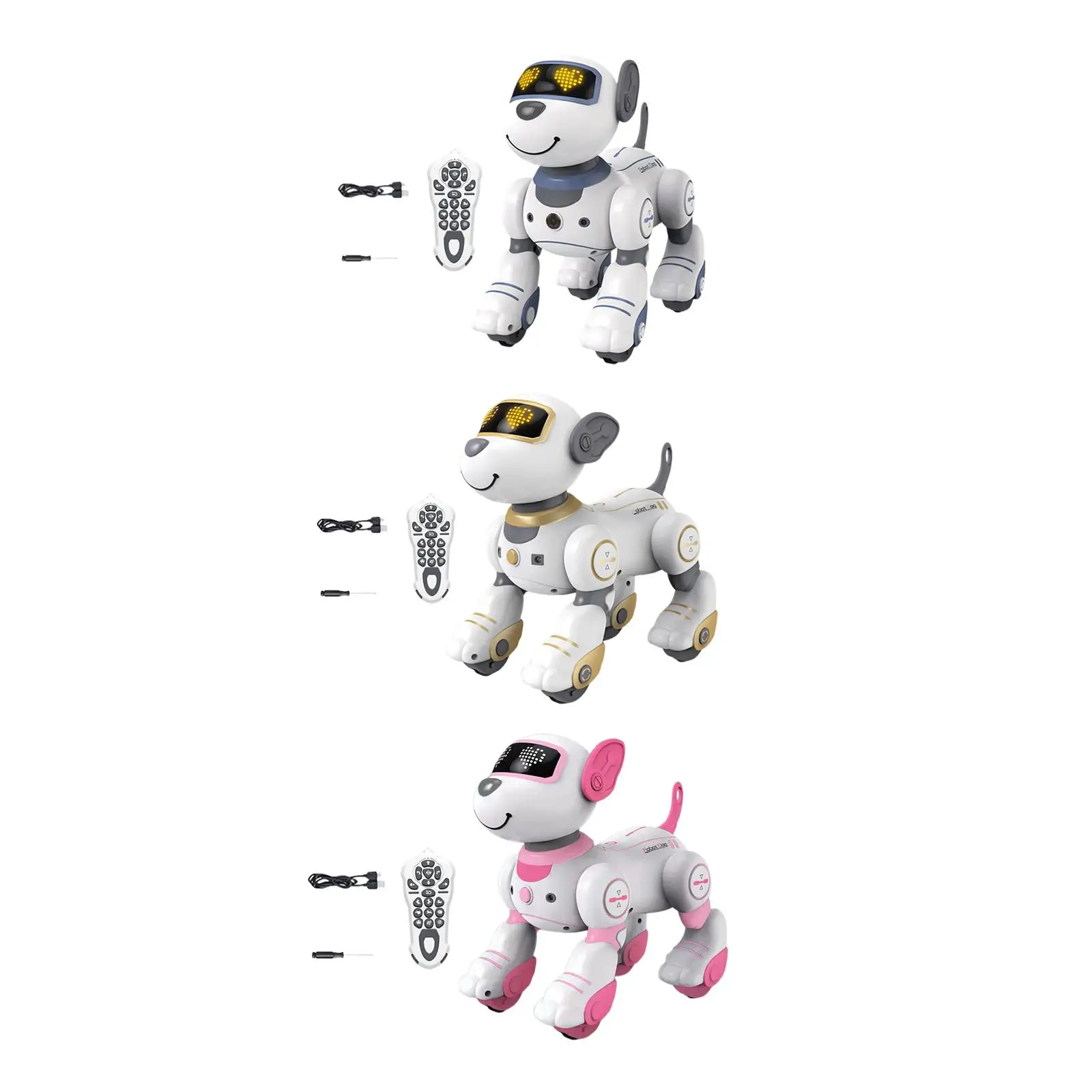 Cute Remote Control Robot Dog Toy Toys Programable Smart for Boys Girls Toddlers