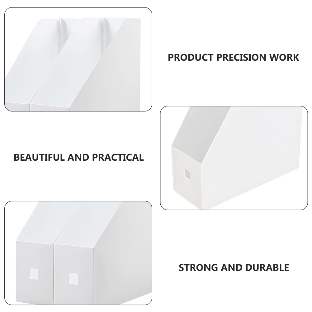 File Storage Rack Magazine Organizer Document Holder Books Holder File Storage Box 2 Pcs storage box,file folder