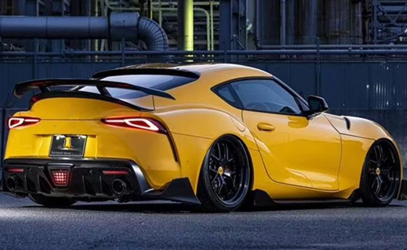 탄소 섬유 리어 립 디퓨저 스플리터 범퍼 보호 윙렛, GR Supra A90 A91 MK5 2021-2023 용, A90 3 개