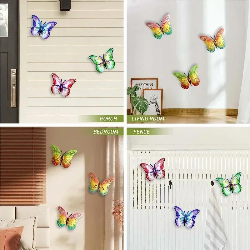 Garden Decoration Metal Butterfly Outdoor Large Wall Art Home Decor Beauty Butterfly On The Wall Fence Shed Wall