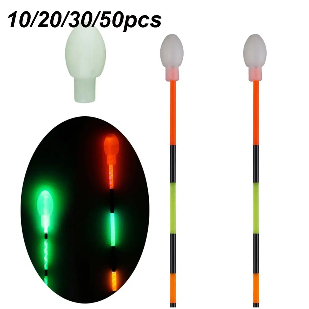 Night Rig Rigging Material Stoppers Bottom Luminous Fishing Float Accessories Night Fishing Glowing Beans Rubber Bean