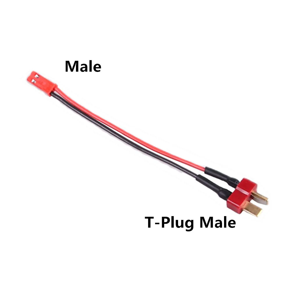 EatPitaya T Plug To JST Connector,5PCS Female Deans T-Plug To Male JST Connector 10cm/3.93in 22AWG Flexible Silicone Lipo Battery Charge Cable For RC FPV ESC Speed Controller - Online Marketplace