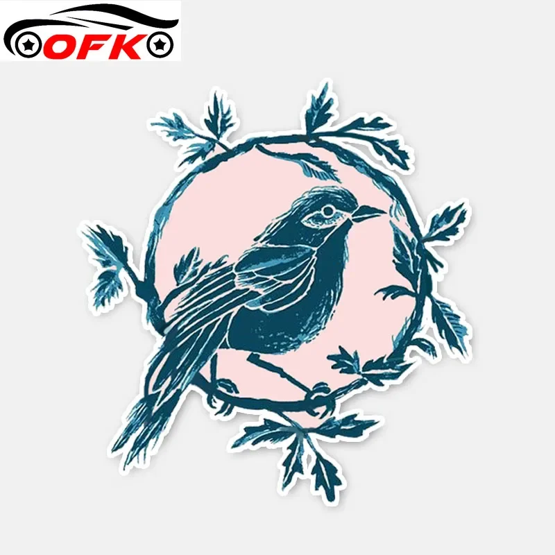 

Fashion Birds on The Branches Flight Decor Car Sticker Personalized Graphic Colored 13.9*15.1CM