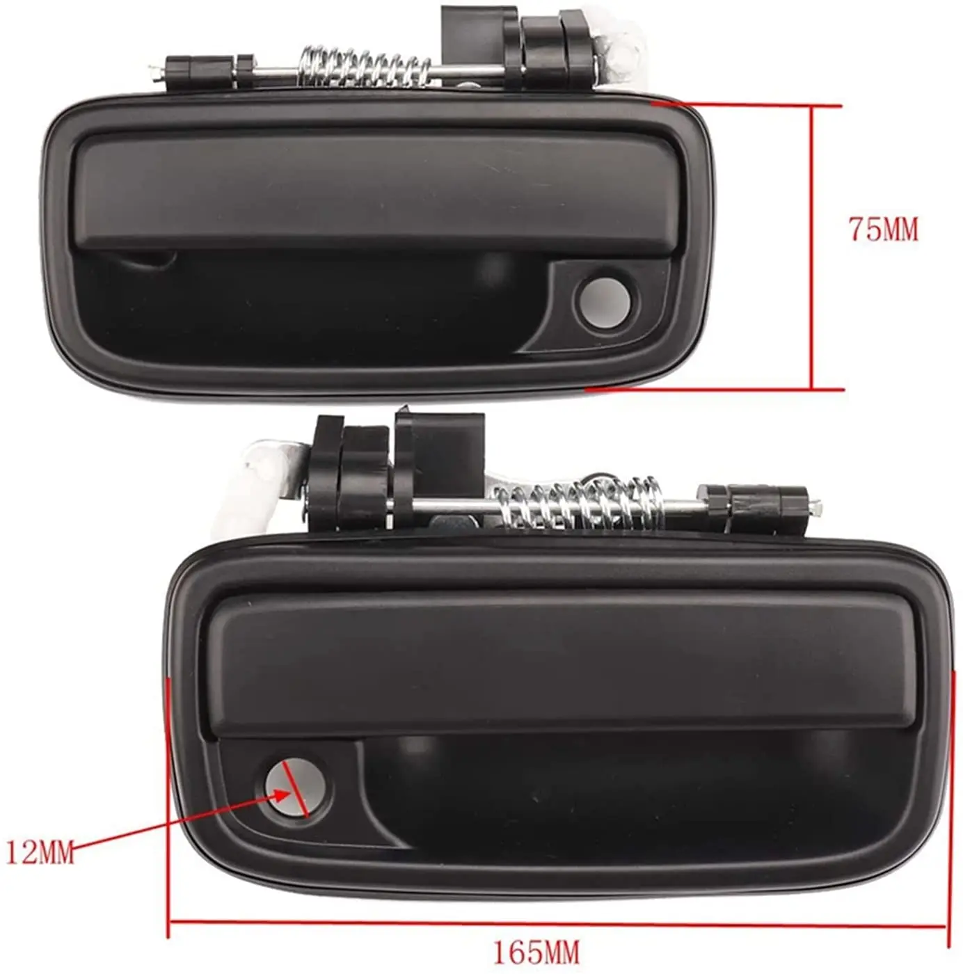 Tacoma Exterior Door Handle; Rear Driver Side; Chrome (05-15 Tacoma W/o - Foto 11