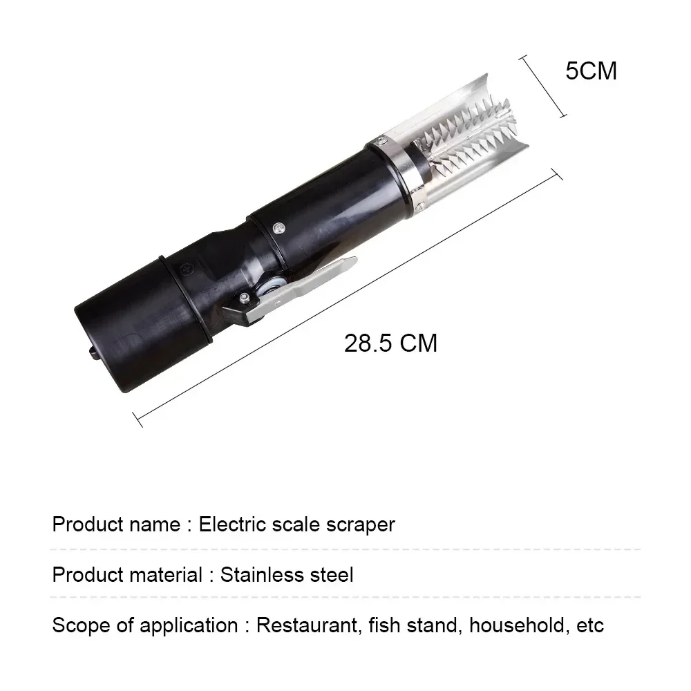 Fish Scales Scraper 120W Waterproof Electric Seafood Knife with Charging