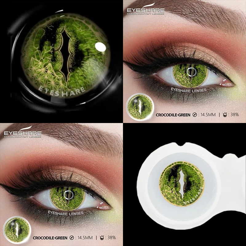 EYESHARE 1 Paar farbige Cosplay-Kontaktlinsen für Augen, jährlich, farbige blaue Augenlinsen, lila Linsen, Halloween-Kontaktlinsen – Detail 21
