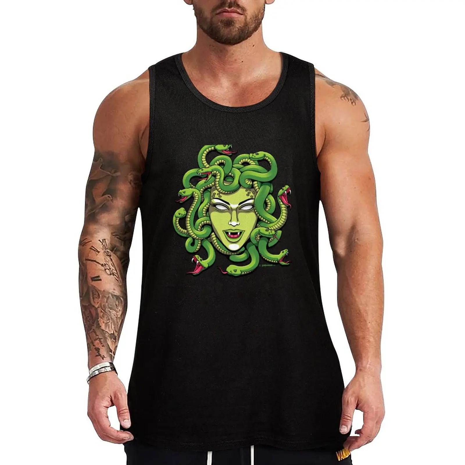 

Medusa Tank Top Sportswear for men bodybuilding t-shirt Man sleeveless shirt Sleeveless T-shirt