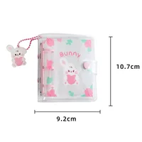 Sharkbang Full Set 3 Holes Binder Photo Album/ Agenda Notebook Dairy Kawaii Bear Rabbit Notepad 10pcs Sleeves School Stationery 2