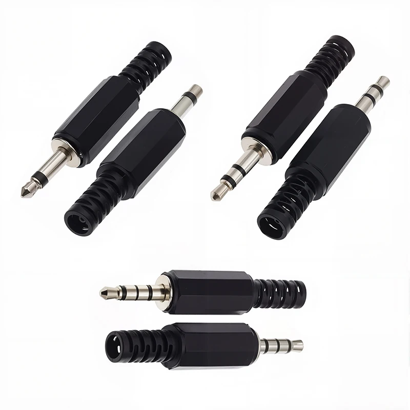 5/20PCS 3.5mm Audio Male Plug 3.5 Jack 2/3/4 Sections Connector for Microphone Headphone Audio Plug 5