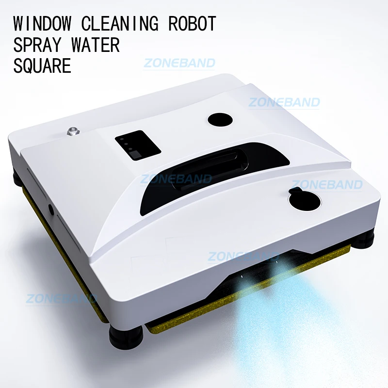 Window Cleaner Robot Electric Glass  Wipes Vacuum Smartphone Remote Control for Home Household Washing Tool with Water Spray 4