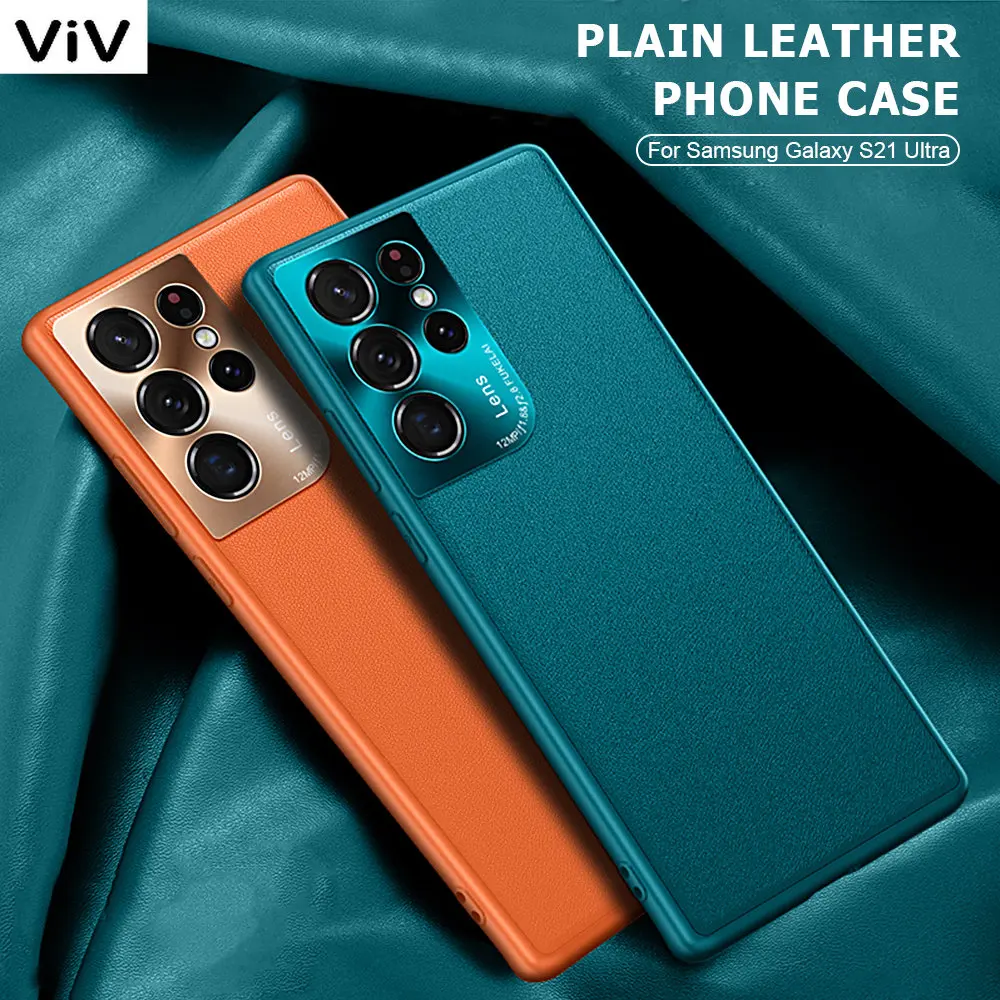 

Ультратонкий кожаный чехол для Samsung Galaxy S22 S21 S23 Ultra Plus S20 FE Note 20 Ultra A53 A73 5G A52S A32 A52 A72