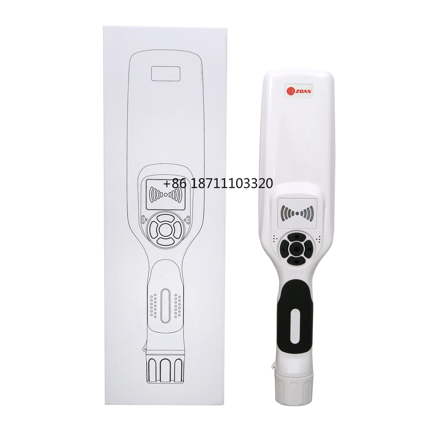 

White color detector Industrial metal detector ZA360