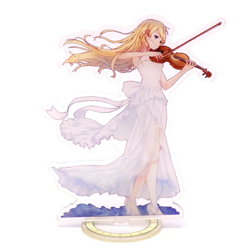 

Your Lie in April Action Figure Cosplay Anime Toys Miyazono Kaori Acrylic Figures Stand Model Dolls 15cm