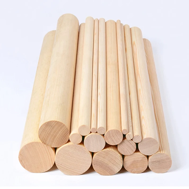 Exceart 200 Bastoncini Rotondi In Legno Per Artigianato - 20 X 0,5 Cm, Per Modellismo, Fai Da Te, Lavoretti E Decorazioni - 2