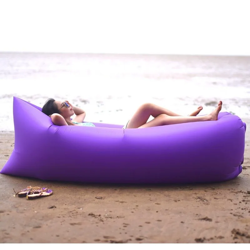 Description Picture 3 of itemUltra Light Pillow Style Lazy Sofa Inflatable Sofa Portable Foldable Sleeping Bag Inflatable Sofa Bed