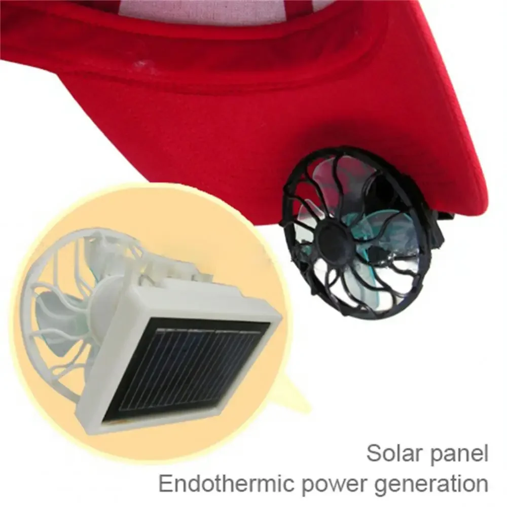

Clip Cap Unique Design Cooling Fans Outdoor Fans Solar Ventilador Mini Pollution-free Safe Clean Novel Blower Cooler Portable