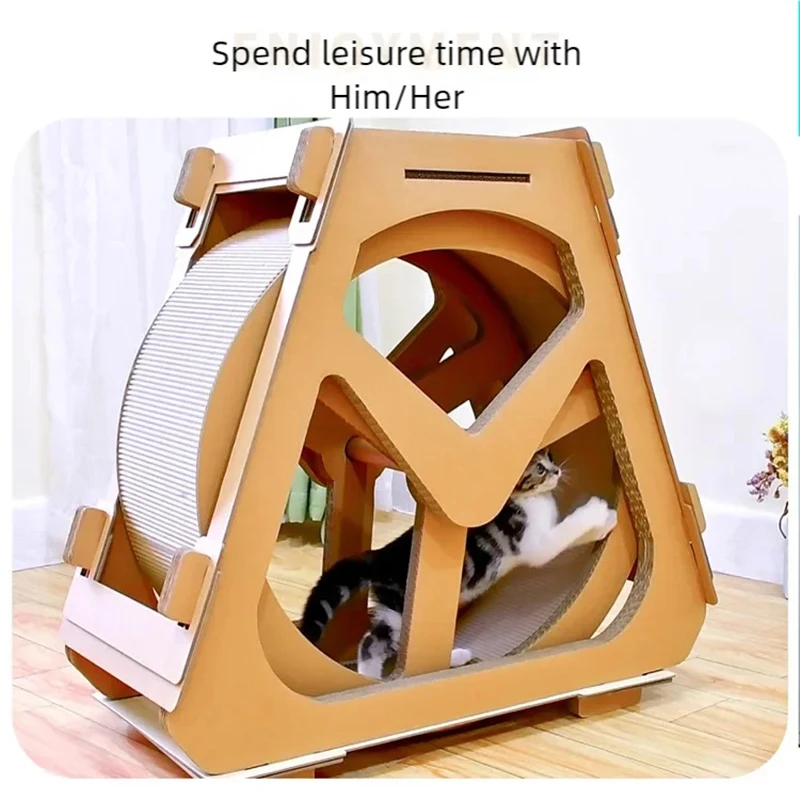 Increase the size of the water wheel, Ferris wheel, cat scratching board, cat climbing frame, nest, corrugated paper, and ro