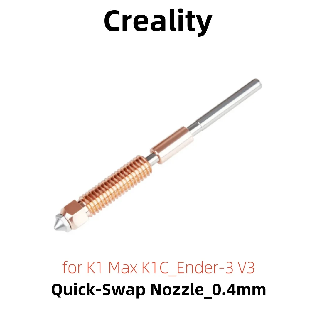 Creality Ugello A Scambio Rapido 0.4Mm 1 Pz Per K1 Max K1C Ender-3 V3 Ugello In Acciaio Temprato Stampa Ad Alta Velocità Aggiornata