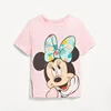 The Little Mermaid Princess Print Tshirt for Girls Summer Kids Boy Cotton Mickey Mouse Tee Minnie Printed Short Sleeve Tops 3