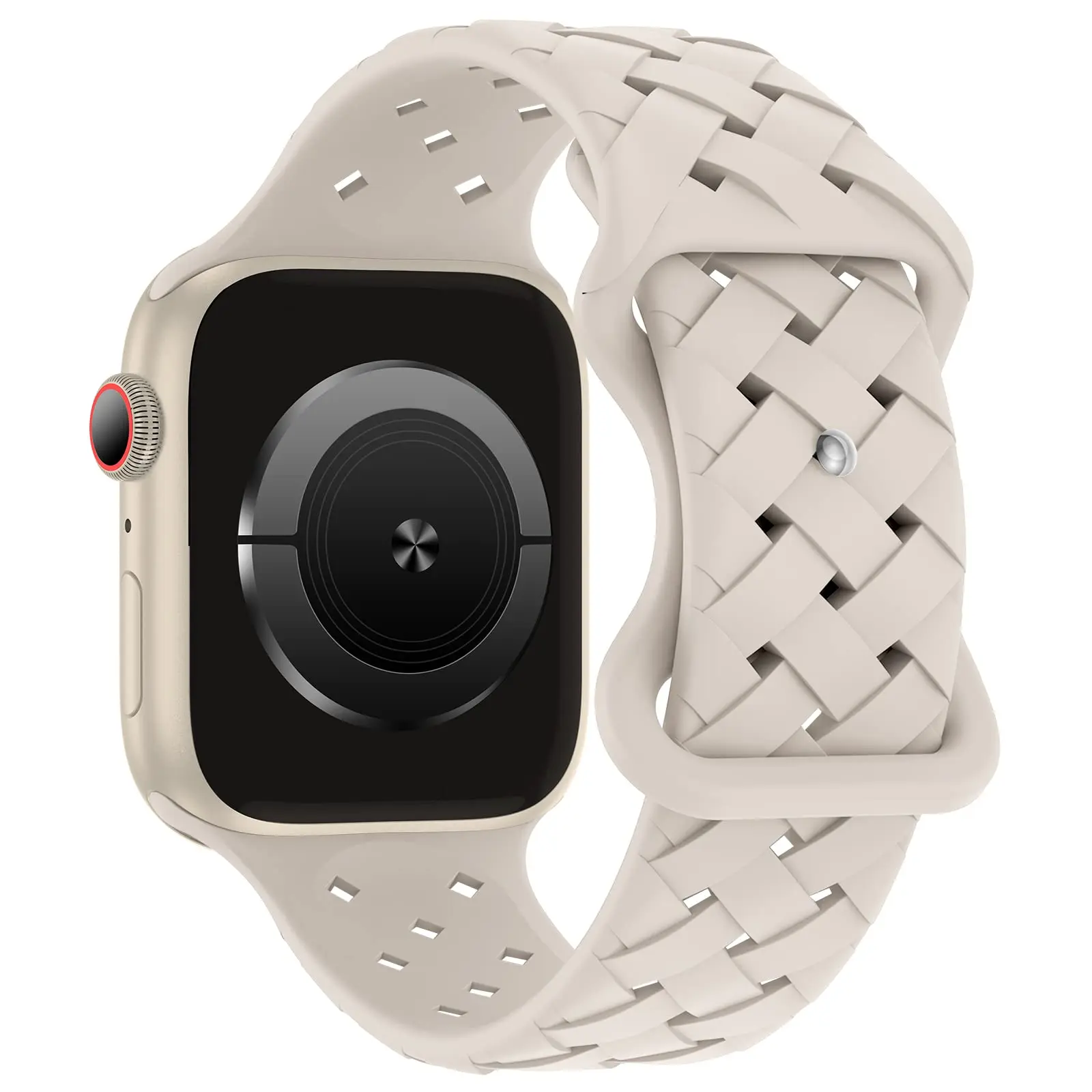 Silicone Strap For Apple Watch Band 44mm 45mm 40mm 49mm 46mm 42mm Braided bracelet correa iwatch Series 9 10 11 7 SE 6 8 Ultra 3