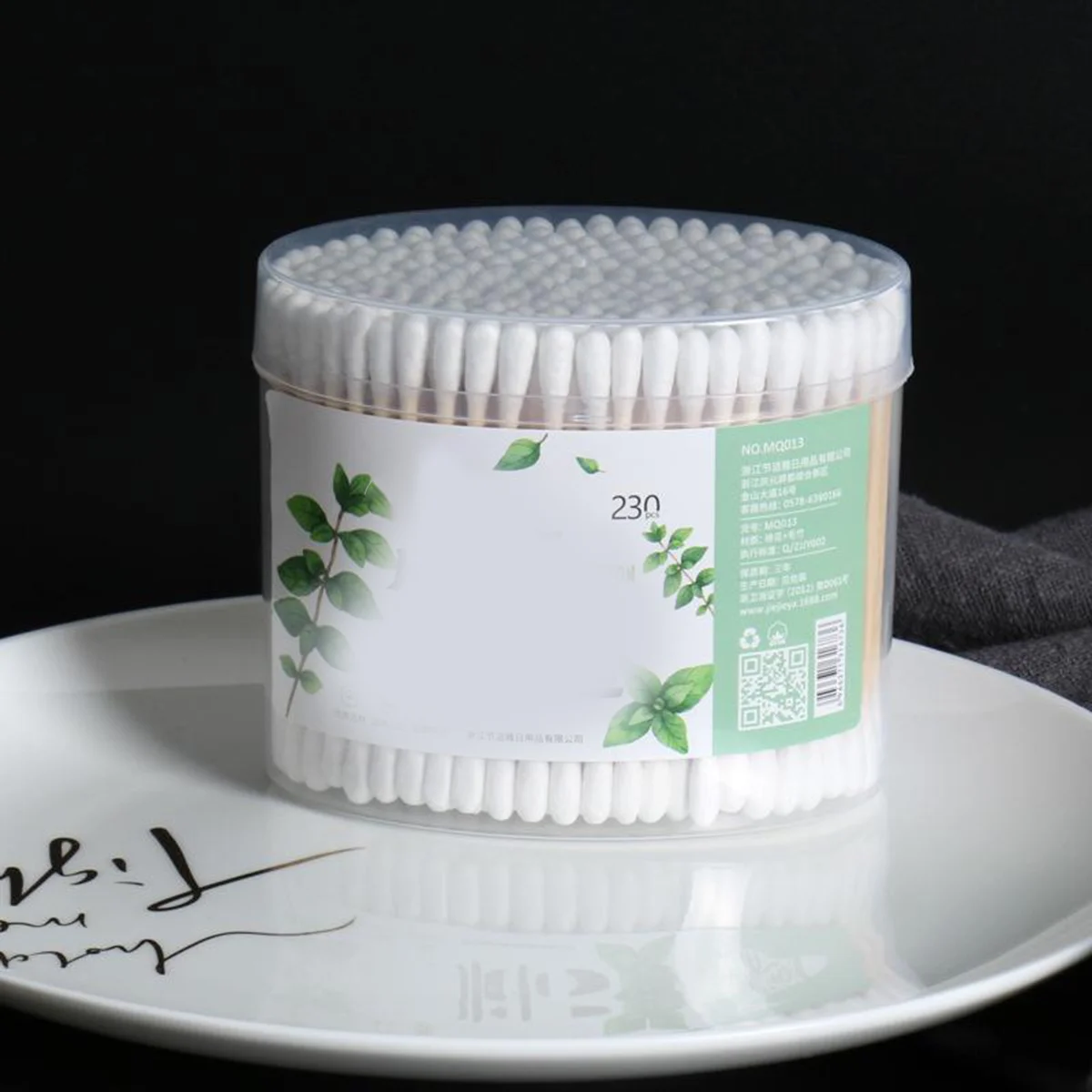 230 Pcs Cotton Swab Sticks for Ears Cast Buds Makeup Organic Oval Canning Swabs Cleanning Fioc Pointed 6