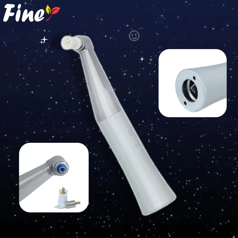 Finer Dental 4:1 Prophy-Winkelstück, Niedrigdrehzahl-Kontrawinkel für Zahnprophylaxe, mit Schraubkappen-Prophy-Bürste