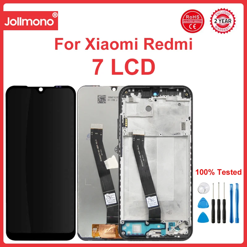 

6.26'' Display Screen for Xiaomi Redmi 7 Lcd Display Touch Screen Digitizer Assembly with Frame for Redmi 7 M1810F6LG M1810F6LH